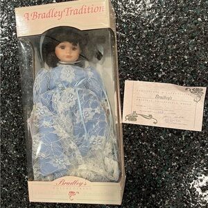 Bradley's Collectibles Limited Edition Porcelain Doll April Miss Diamond W/ COA